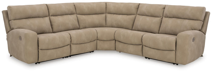 Arlen 5-Piece Power Reclining Sectional in Sand II