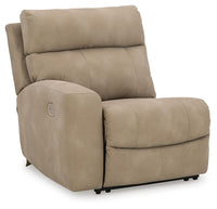 Arlen 6-Piece Power Reclining Sectional in Sand Microfiber