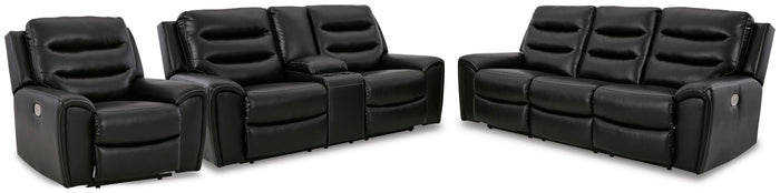Verve Bay Power Reclining Sofa with Loveseat and Recliner