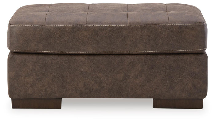 Vaneska Ottoman in Walnut