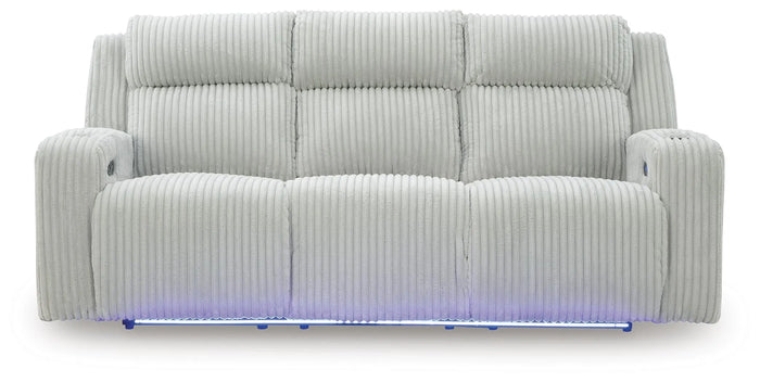 Torque Power Reclining Sofa in Alloy