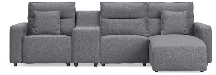 Kade 4-Piece Reclining Sectional with Chaise and Console II