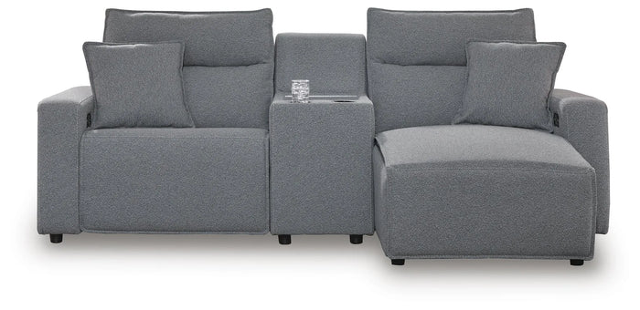 Kade 3-Piece Power Reclining Sectional with Chaise and Console