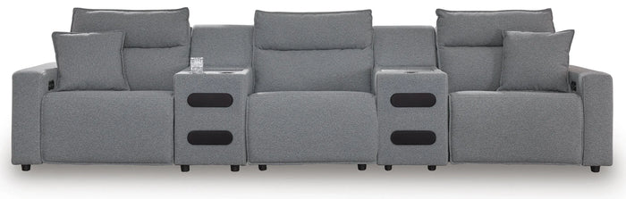 Kade 5-Piece Reclining Sectional with Audio Consoles