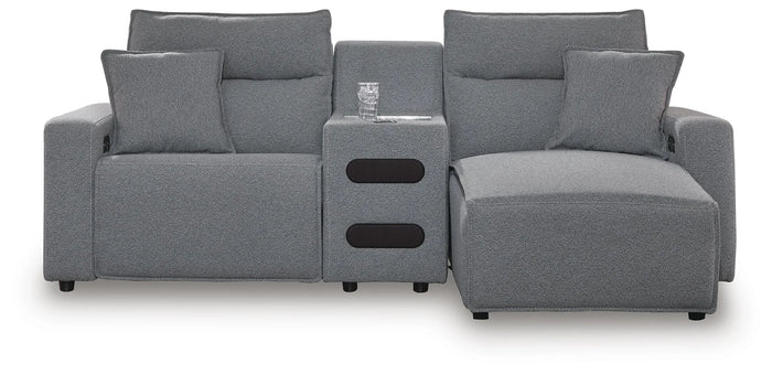 Kade 3-Piece Power Reclining Sectional with Chaise and Audio Console II
