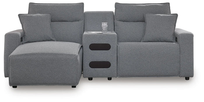 Kade 3-Piece Power Reclining Sectional with Chaise and Audio Console