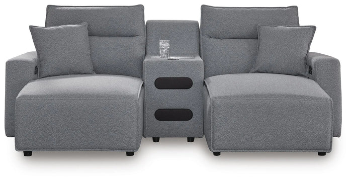 Kade 3-Piece Power Reclining Sectional with Chaise and Audio Console III
