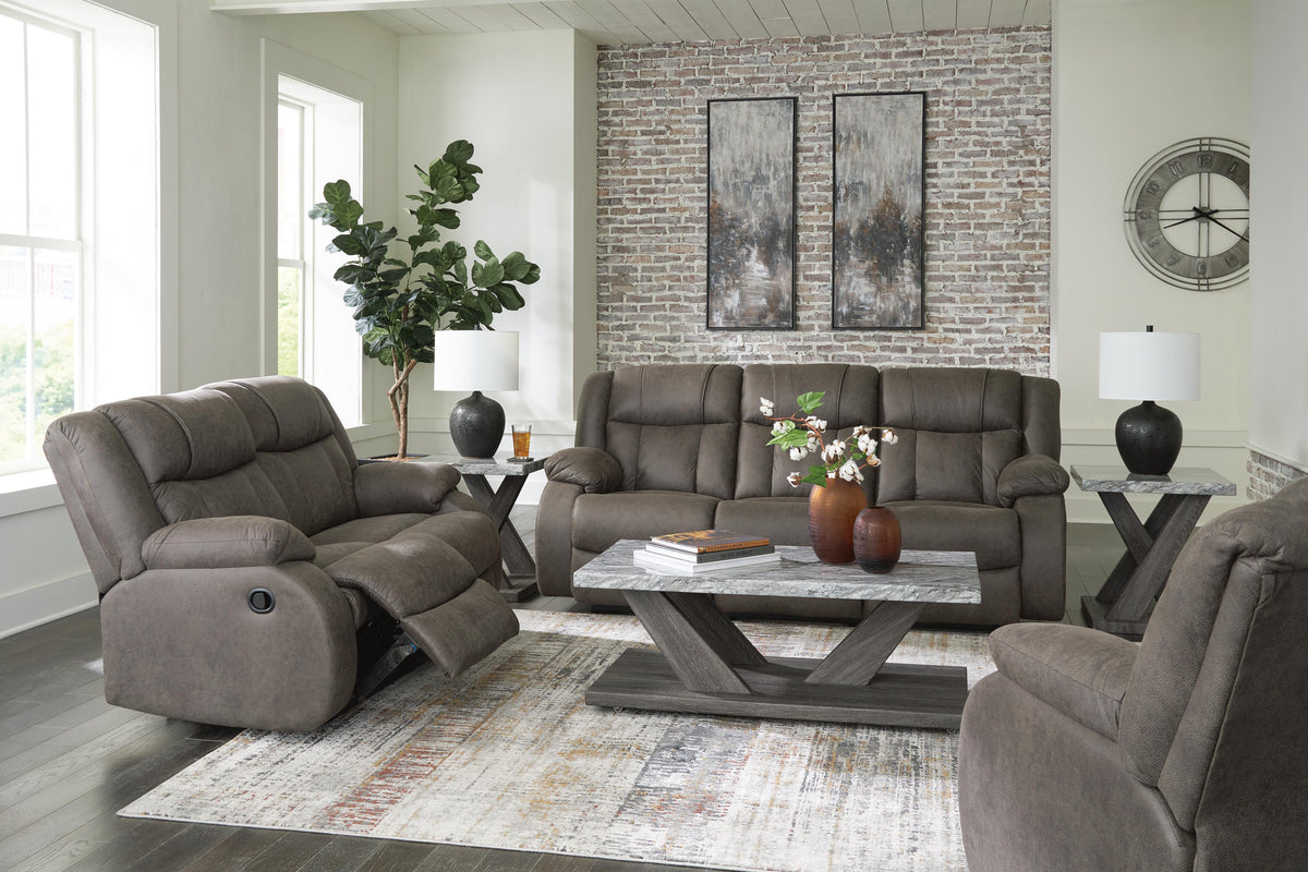 Steelcroft Reclining Sofa with Loveseat and Recliner
