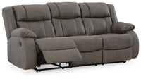 Steelcroft Reclining Sofa in Gunmetal