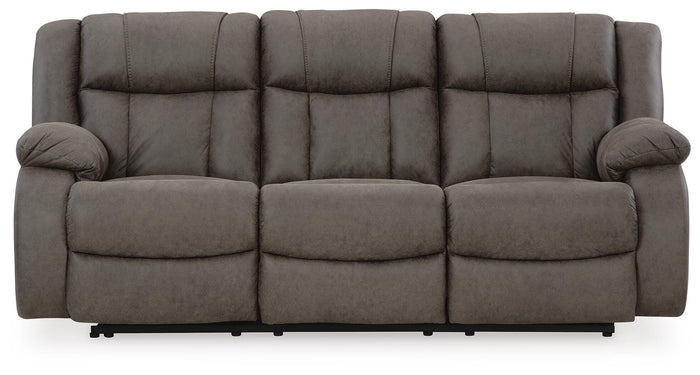 Steelcroft Reclining Sofa in Gunmetal