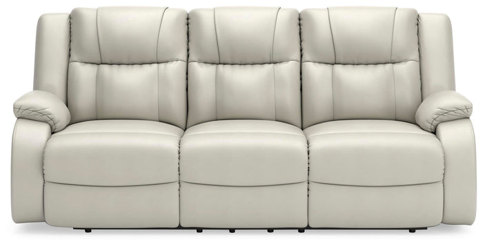 Steelcroft Reclining Sofa in Alloy