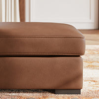 Auvelle Ottoman in Caramel