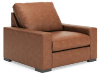 Auvelle Oversized Chair in Caramel