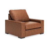 Auvelle Oversized Chair in Caramel
