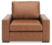 Auvelle Oversized Chair in Caramel