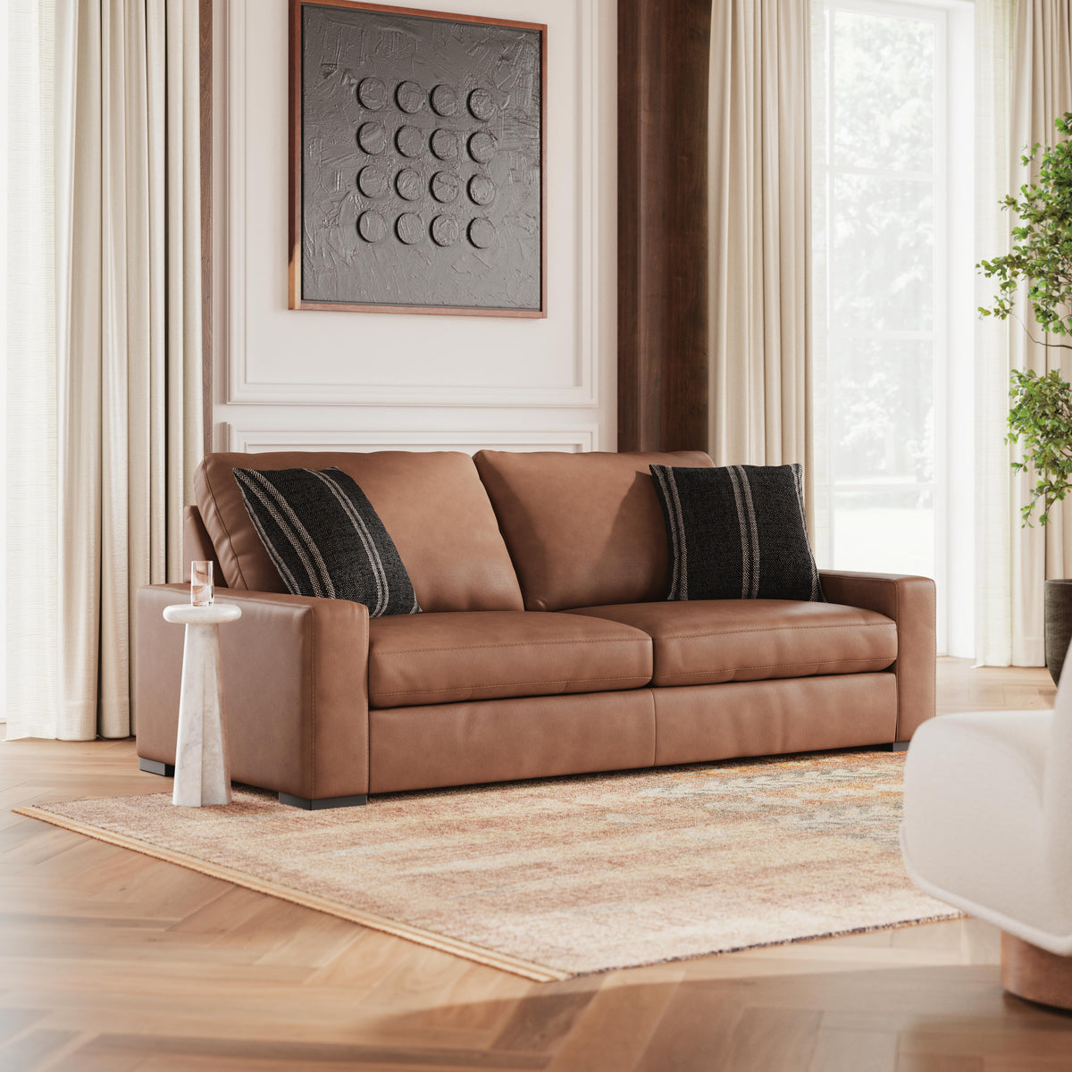Auvelle Sofa in Caramel
