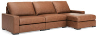 Auvelle 3-Piece Sectional with Chaise in Caramel II