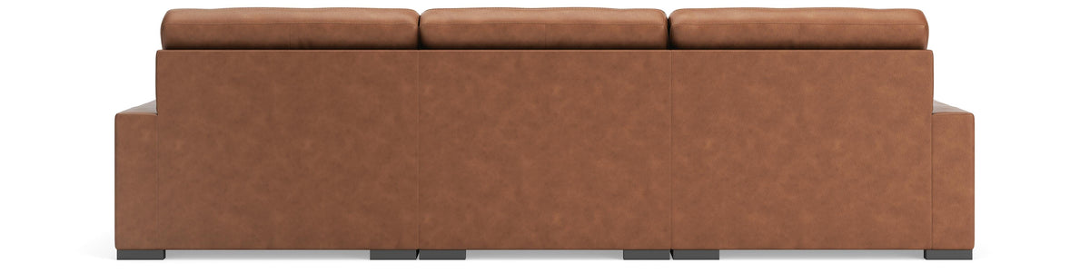 Auvelle 3-Piece Sectional Sofa in Caramel