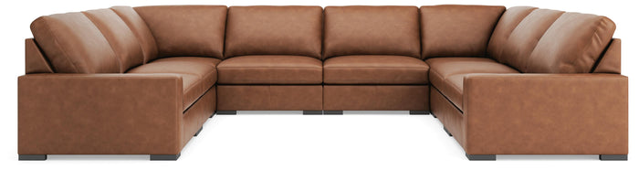 Auvelle 8-Piece Sectional in Caramel