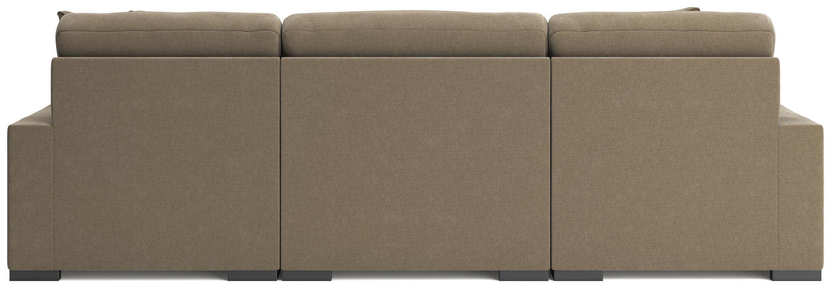 Auvelle 3-Piece Sectional with Double Chaise in Sable