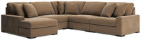 Auvelle 5-Piece Sectional with Chaise in Sable