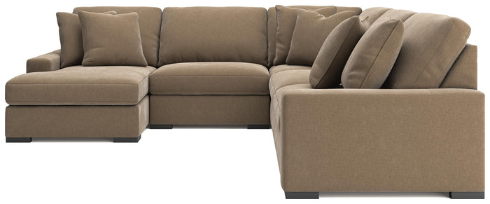 Auvelle 5-Piece Sectional with Chaise in Sable