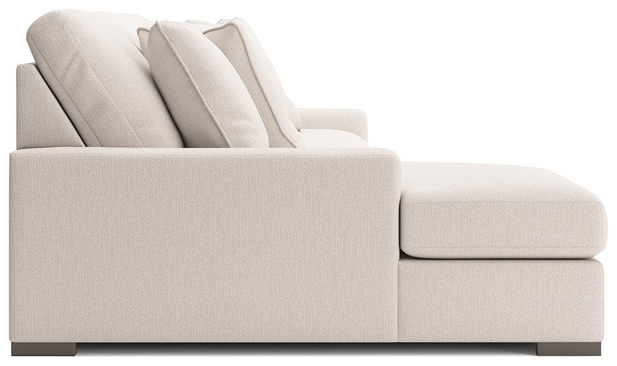 Auvelle 2-Piece Sectional with Chaise in Oyster