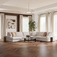 Auvelle 6-Piece Sectional with Chaise in Oyster II