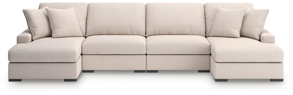 Calden 4-Piece Sectional with Double Chaise