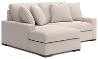 Auvelle 2-Piece Sectional with Chaise in Oyster