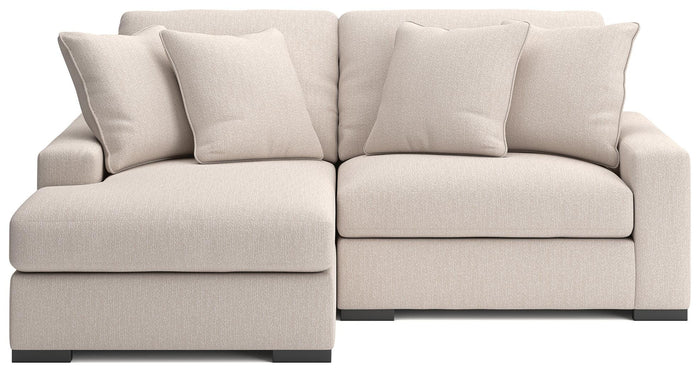 Auvelle 2-Piece Sectional with Chaise in Oyster
