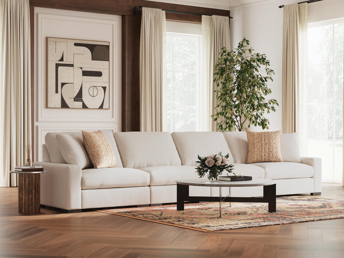 Auvelle 4-Piece Sectional Sofa in Oyster