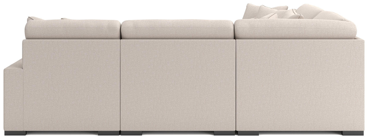 Auvelle 4-Piece Sectional with Chaise in Oyster