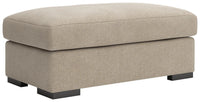 Auvelle Ottoman in Oatmeal