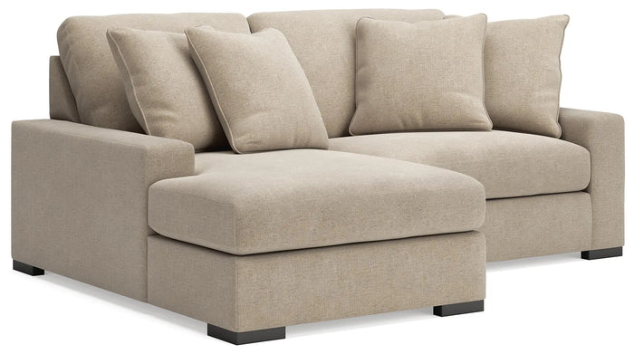 Auvelle 2-Piece Sectional with Chaise in Oatmeal II