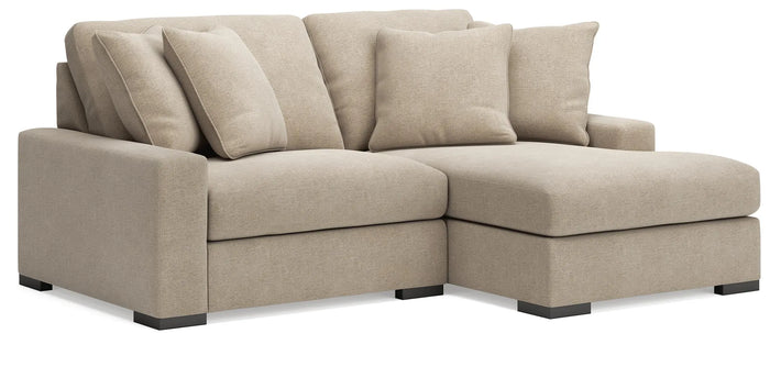 Auvelle 2-Piece Sectional with Chaise in Oatmeal