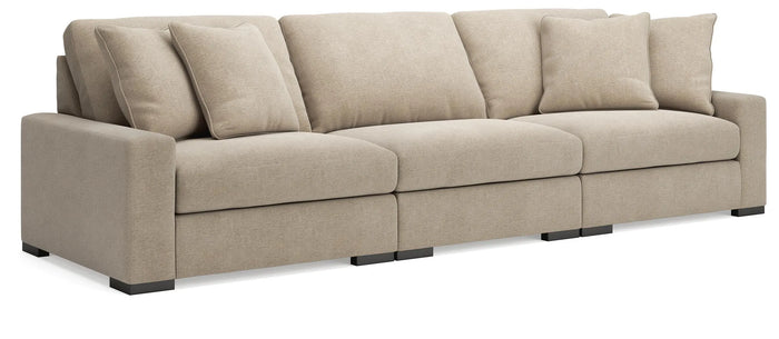 Auvelle 3-Piece Sectional Sofa in Oatmeal