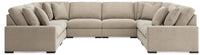 Auvelle 8-Piece Sectional in Oatmeal