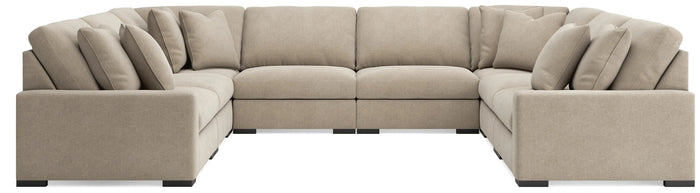 Auvelle 8-Piece Sectional in Oatmeal