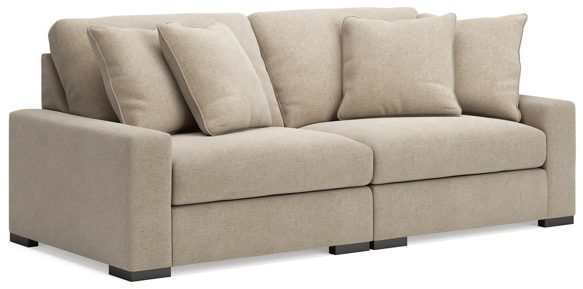 Auvelle 2-Piece Sectional Sofa in Oatmeal
