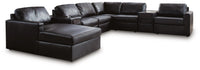 Kade 8-Piece Sectional with Chaise and Audio Consoles II