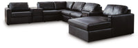 Kade 8-Piece Sectional with Chaise and Audio Consoles