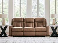 Draymoor Reclining Sofa in Caramel