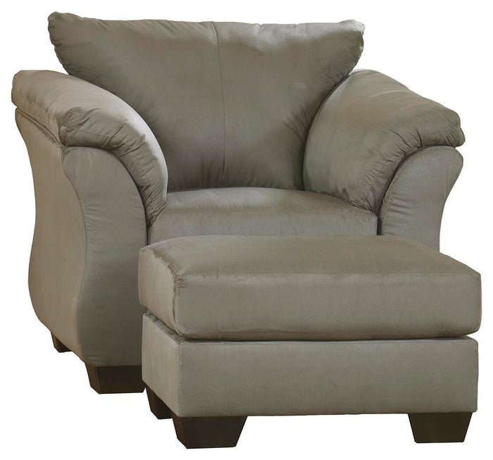 Calder Chair and Ottoman in Cobblestone