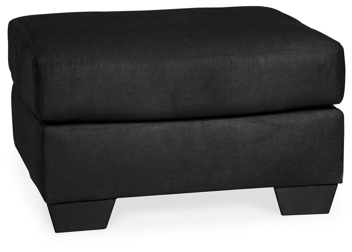 Calder Ottoman in Black