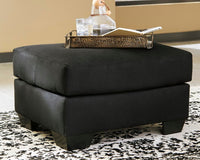 Calder Ottoman in Black