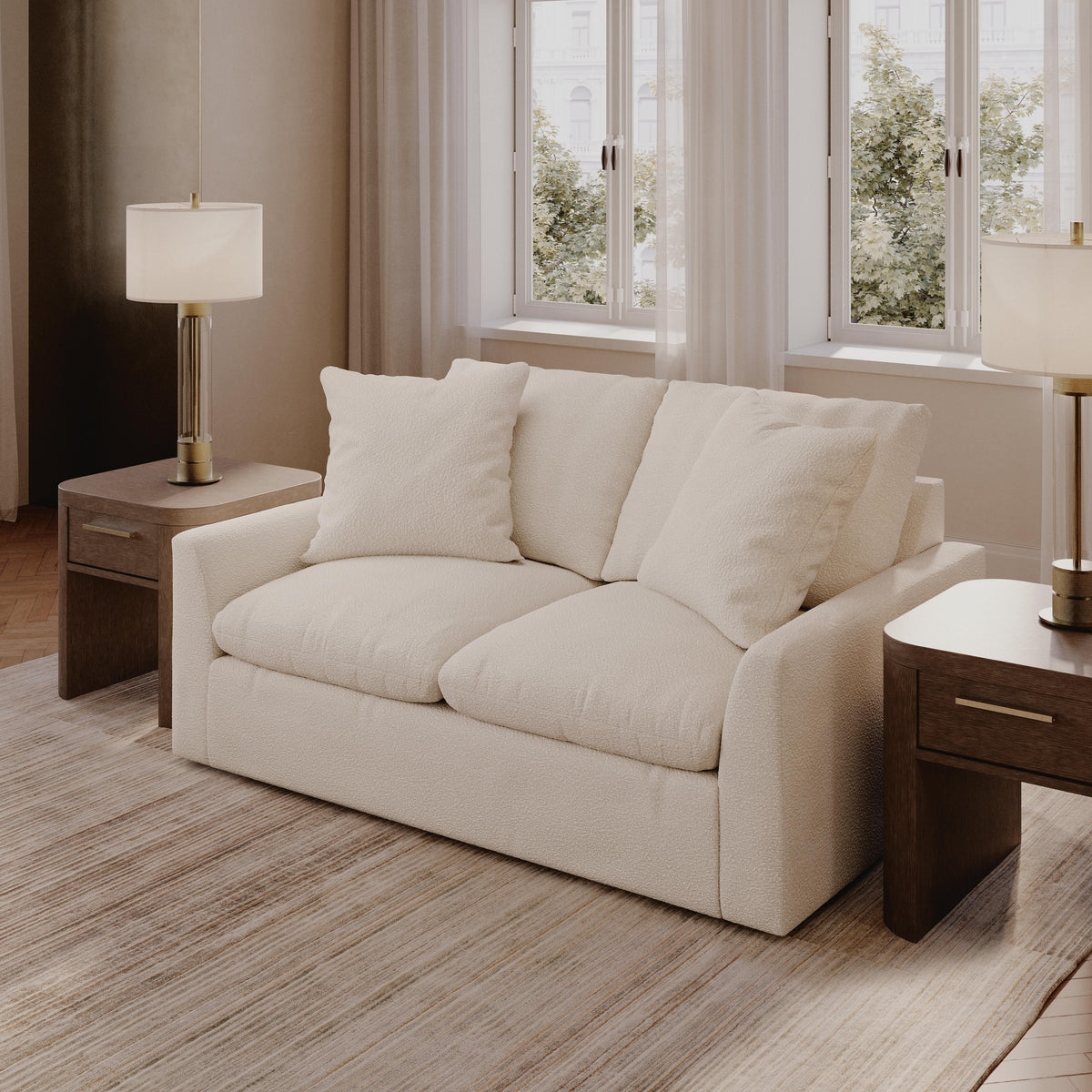 Belmoure Loveseat in Oyster