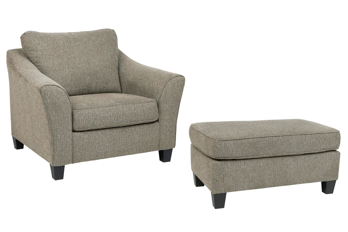 Delacourt Oversized Chair and Ottoman