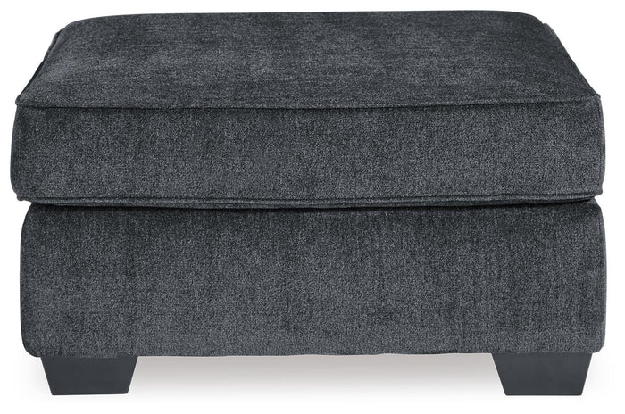Rylo Oversized Accent Ottoman in Slate