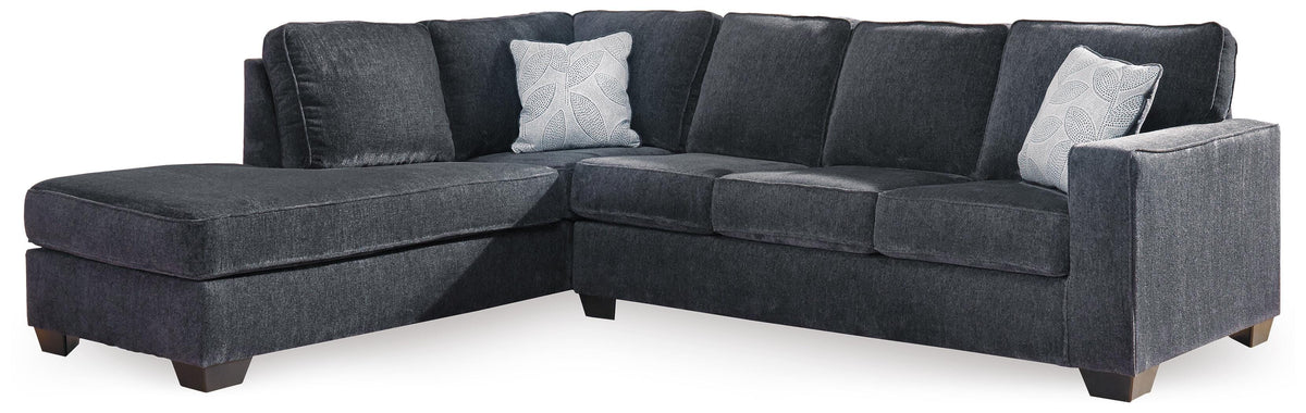 Rylo 2-Piece Sleeper Sectional with Chaise in Slate